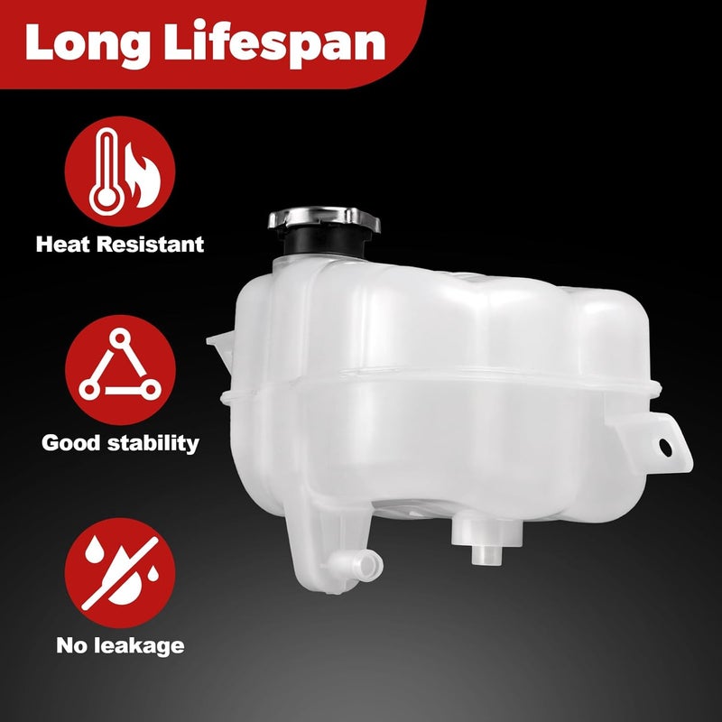 PYHAUTO Engine Coolant Reservoir Tank with Cap and Tubing Compatible with Journey 2009 - 2010 L4 2.4L, Journey 2009 - 2010 V6 3.5L, Journey 2011 - 2019 V6 3.6L, Overflow Tank Replace 603-453 5058456AE - Image 5